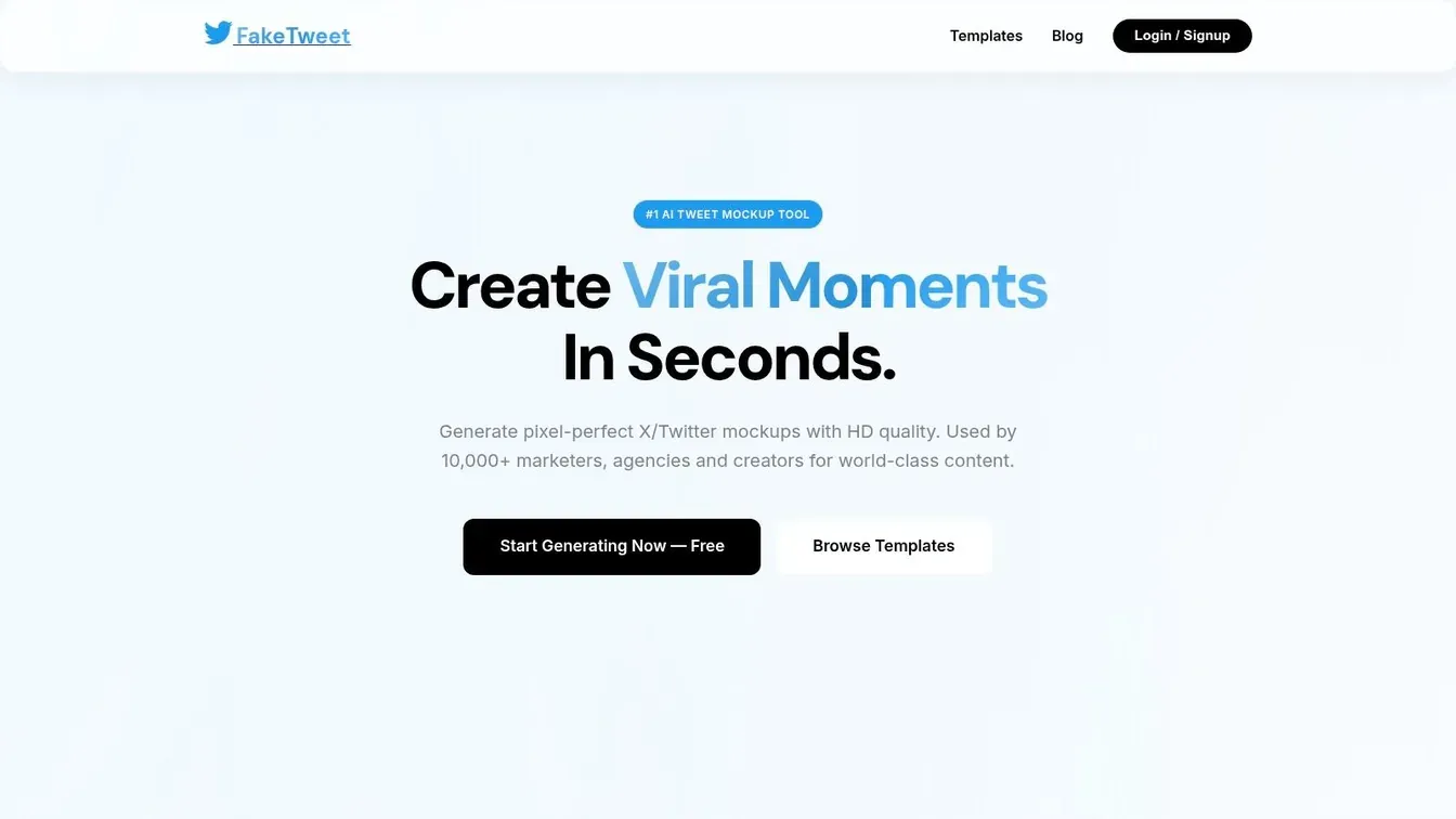FakeTweet.com – Fake Tweet Generator