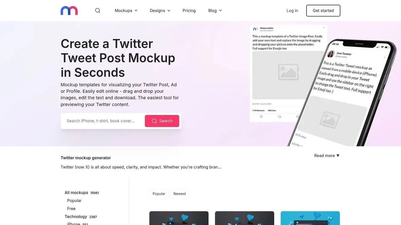 Mediamodifier – Twitter/X Mockup Generator