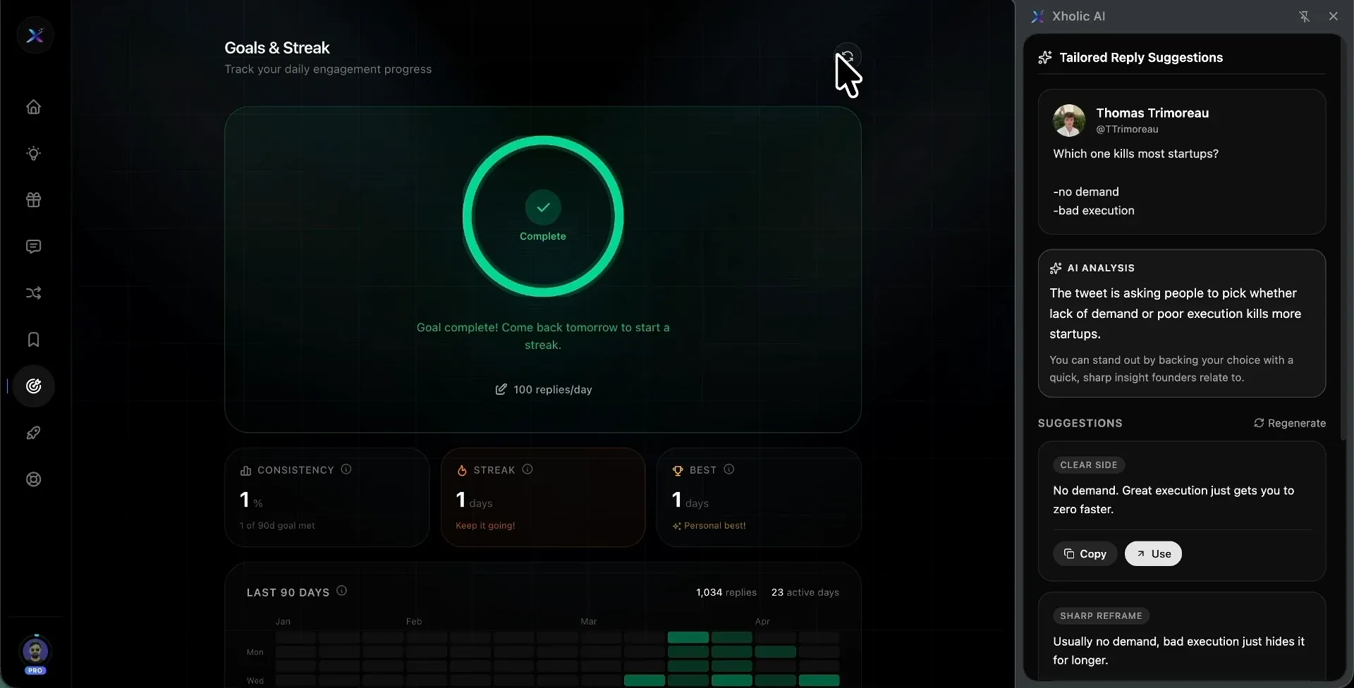 Goals & Streaks feature preview
