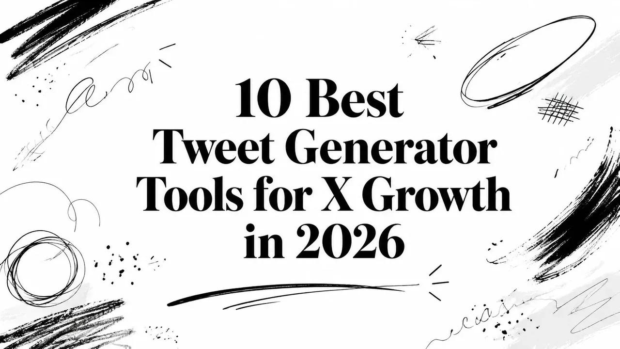 10 Best Tweet Generator Tools for X Growth in 2026 hero graphic.