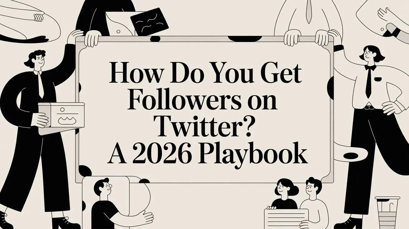 How Do You Get Followers on Twitter? A 2026 Playbook