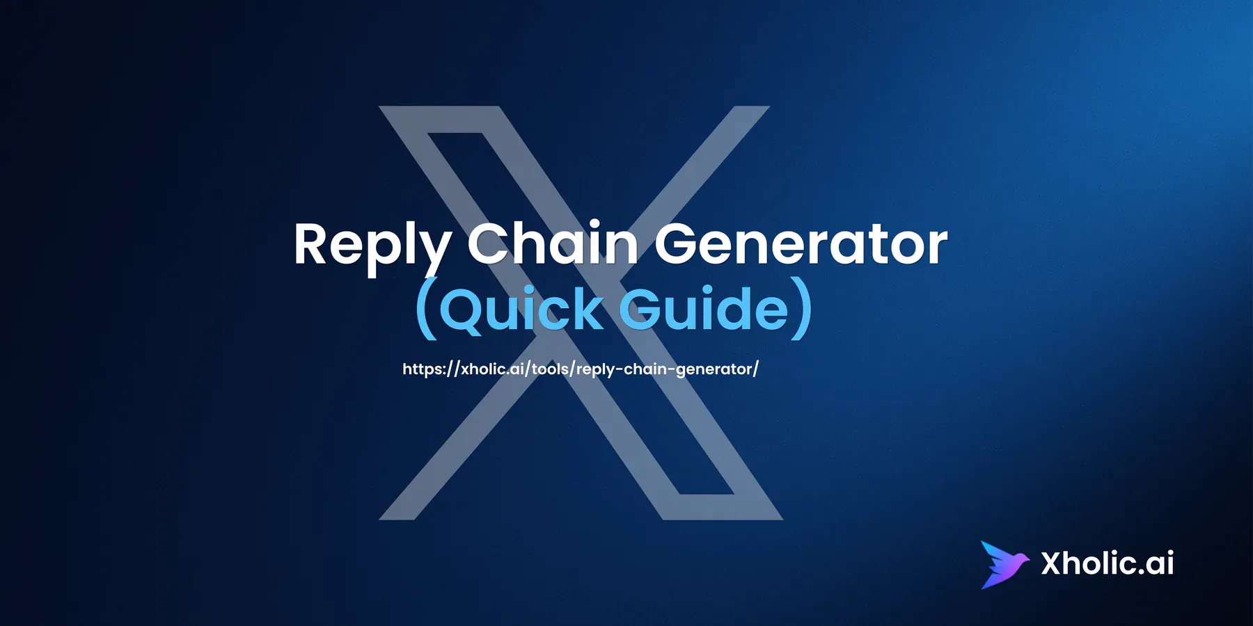 Reply Chain Generator Tool quick guide hero graphic.