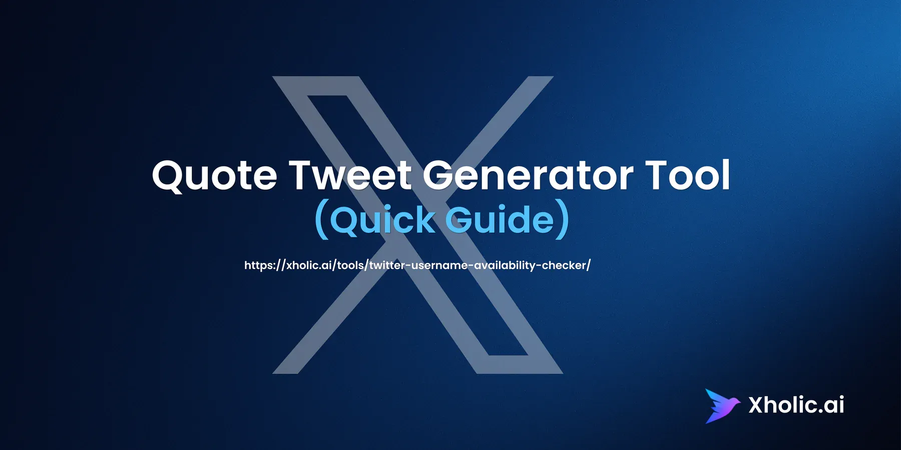 Quote Tweet Generator Tool quick guide hero graphic.