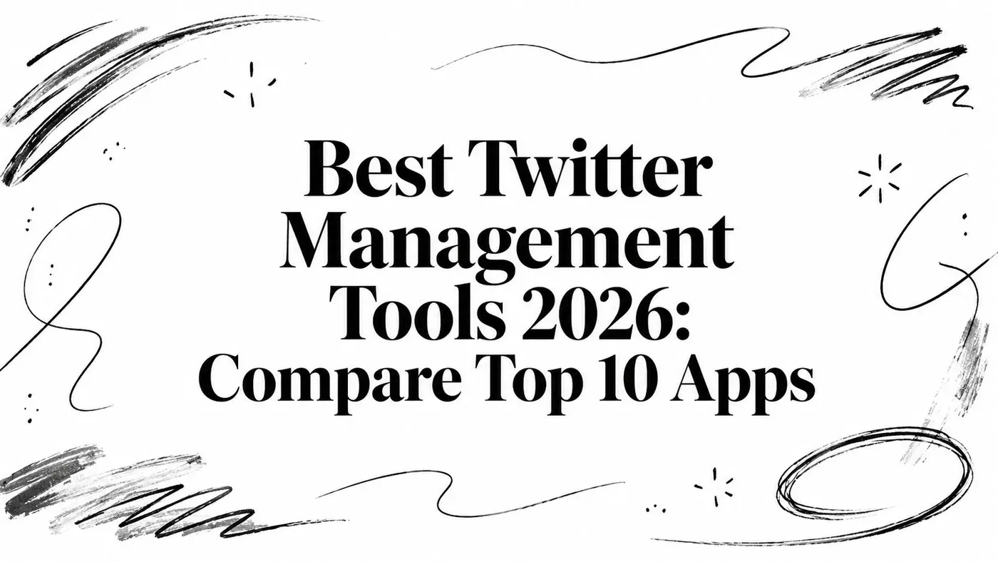 Best Twitter Management Tools 2026: Compare Top 10 Apps title artwork.