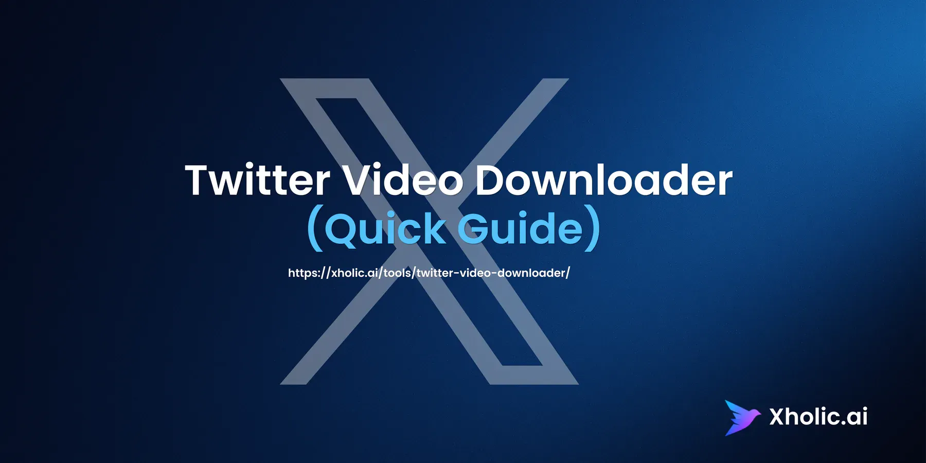 Twitter Video Downloader Tool quick guide hero graphic.