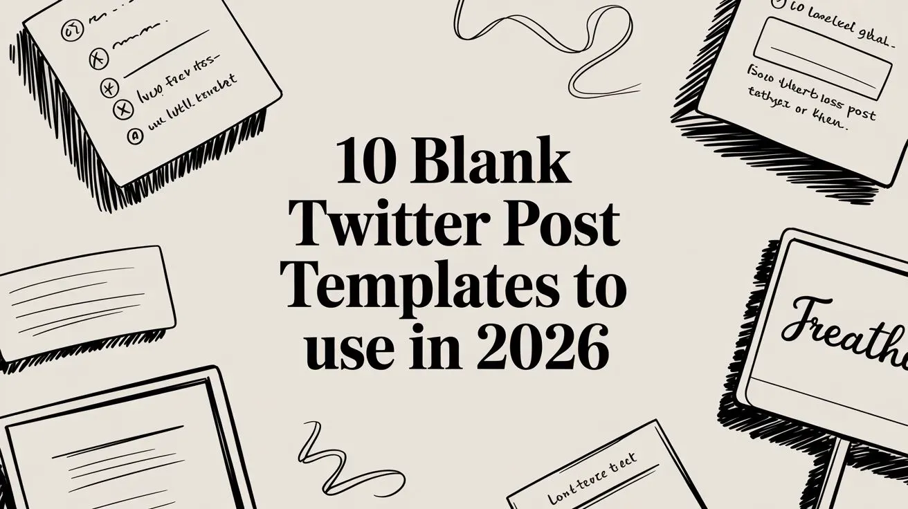 10 Blank Twitter Post Templates to Use in 2026