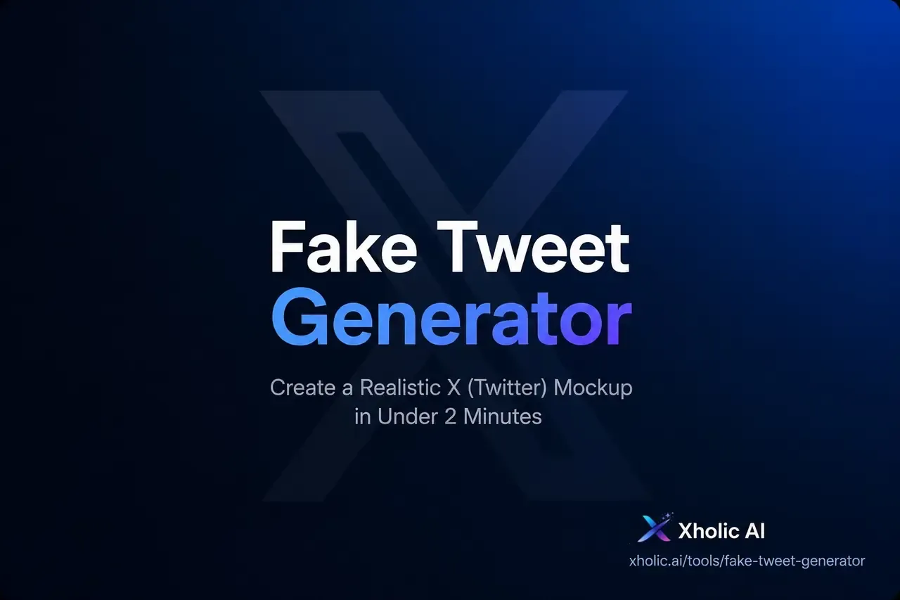 Fake Tweet Generator - create a realistic X Twitter mockup in under 2 minutes