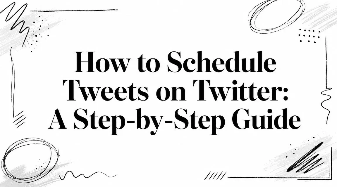 How to Schedule Tweets on Twitter: A Step-by-Step Guide black and white hero graphic