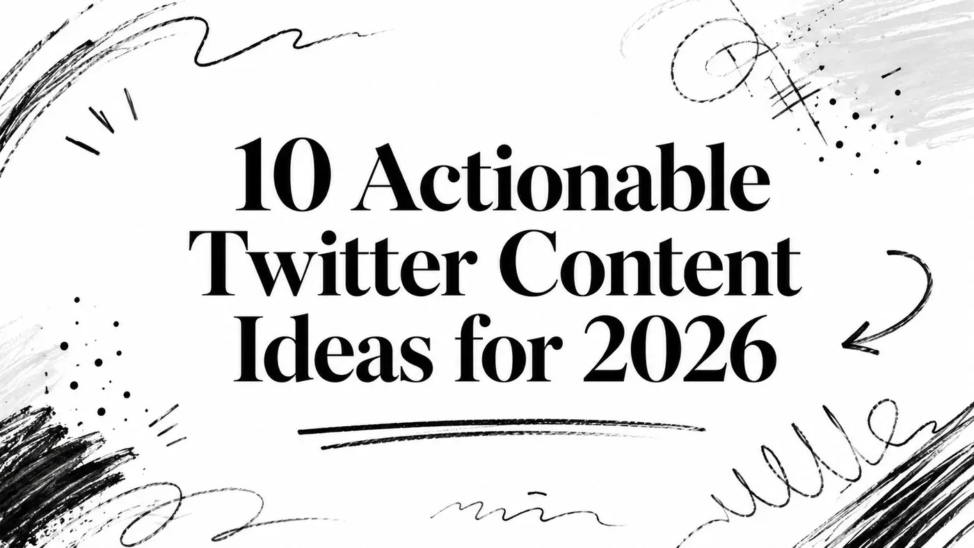 10 Actionable Twitter Content Ideas for 2026 title artwork.