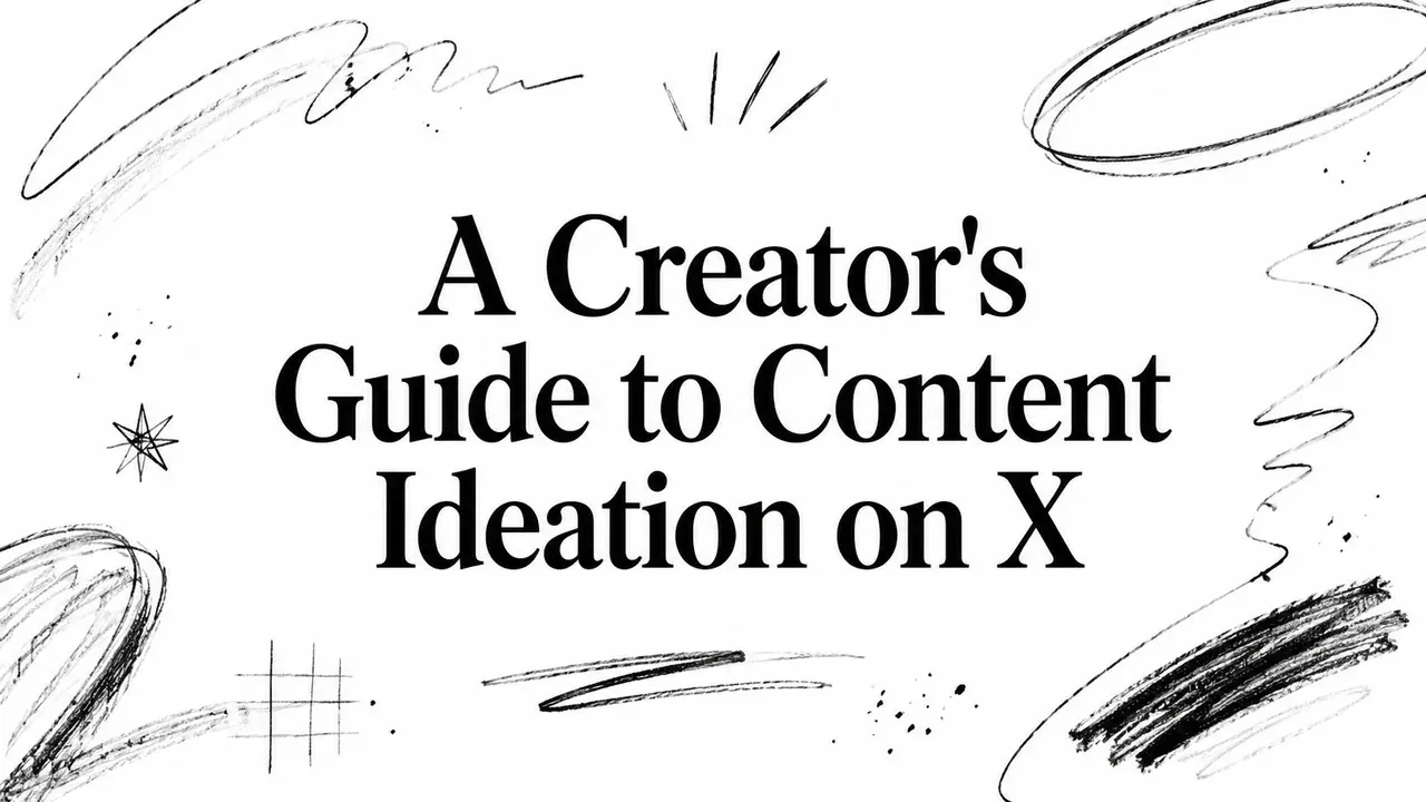 A Creator's Guide to Content Ideation on X title artwork.