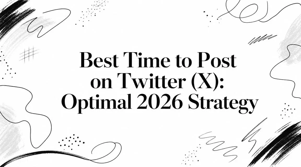 Best Time to Post on Twitter X Optimal 2026 Strategy hero graphic