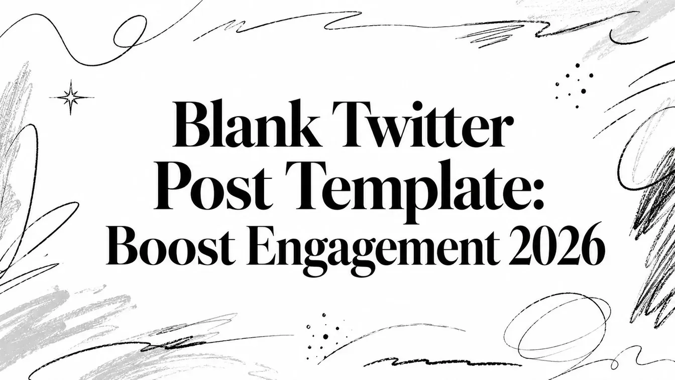 Blank Twitter Post Template: Boost Engagement 2026 hero graphic.