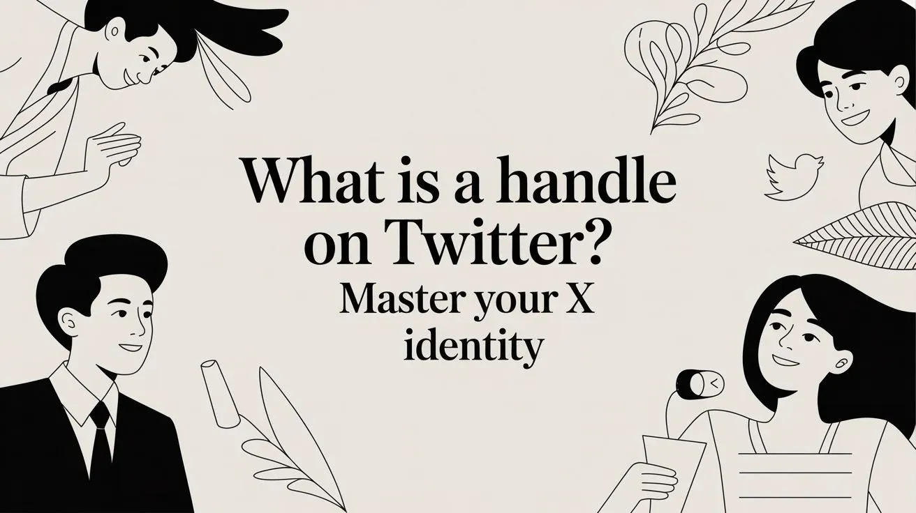 what is a handle on twitter - master your x identity