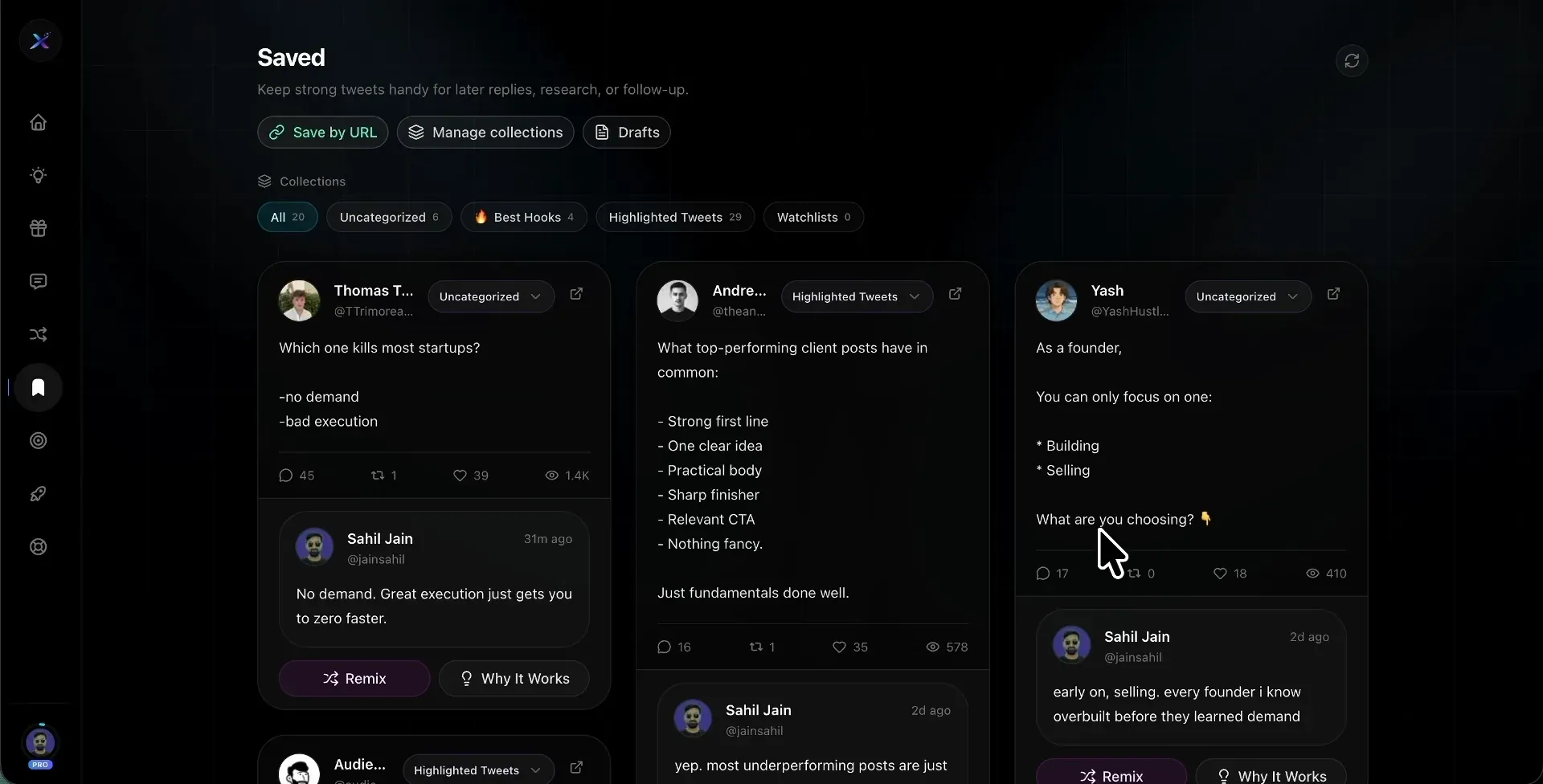 Saved & Collections feature preview