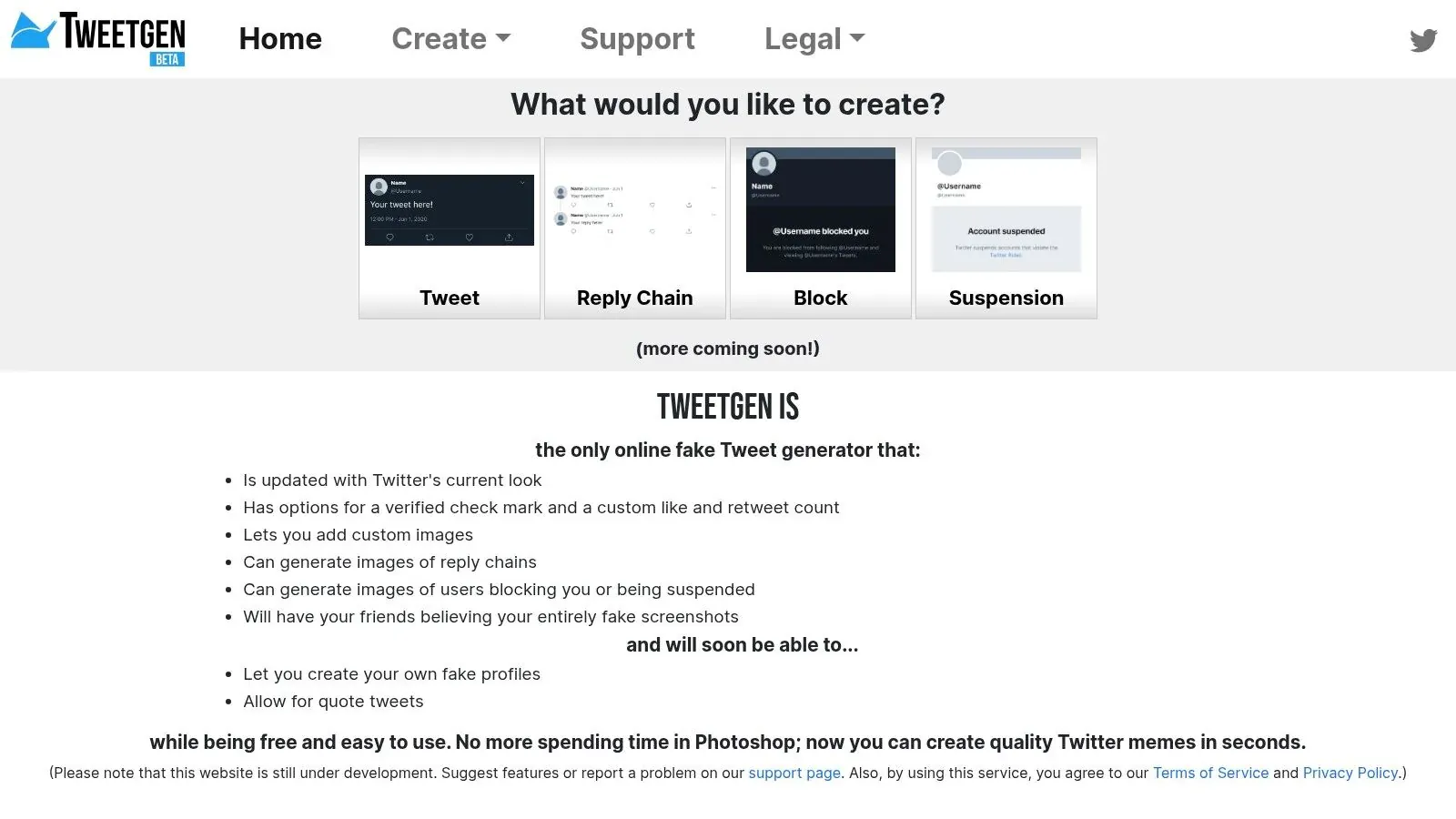 Tweetgen - Realistic Tweet Screenshot Generator