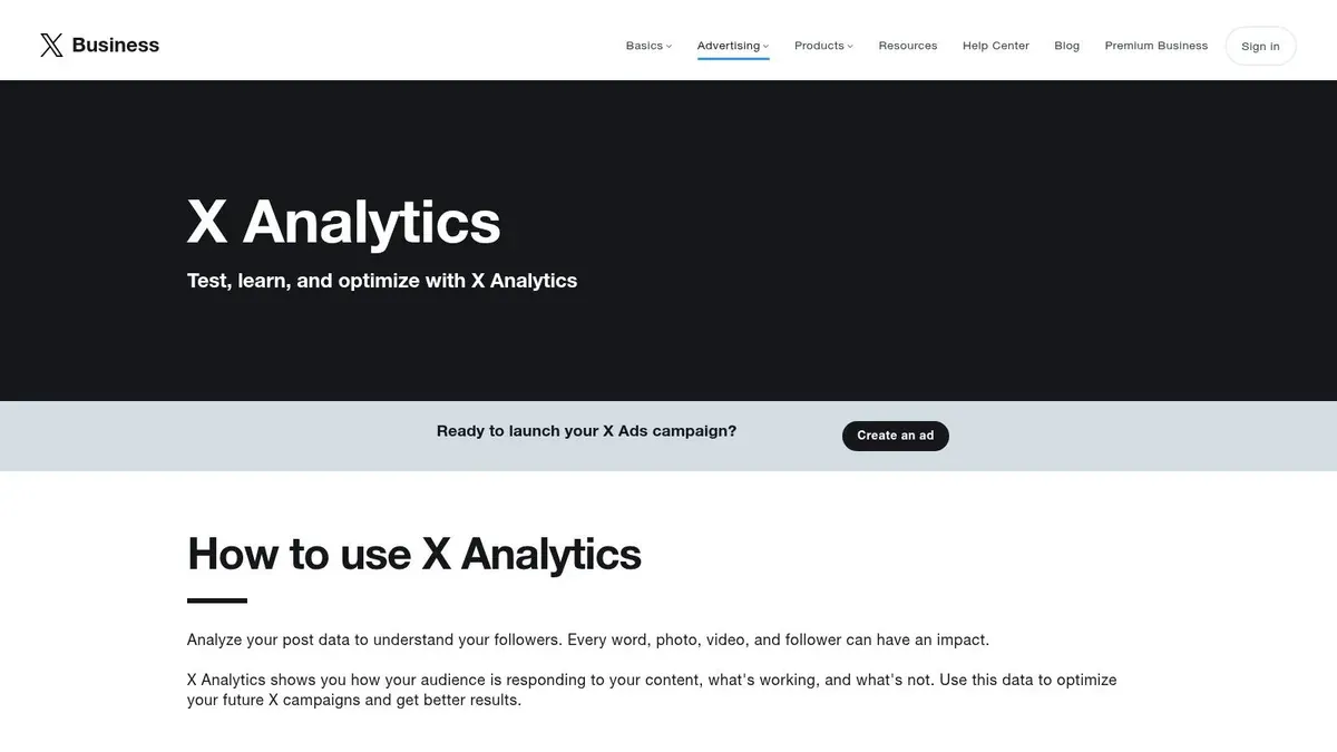 X Twitter built-in analytics dashboard for post and video activity