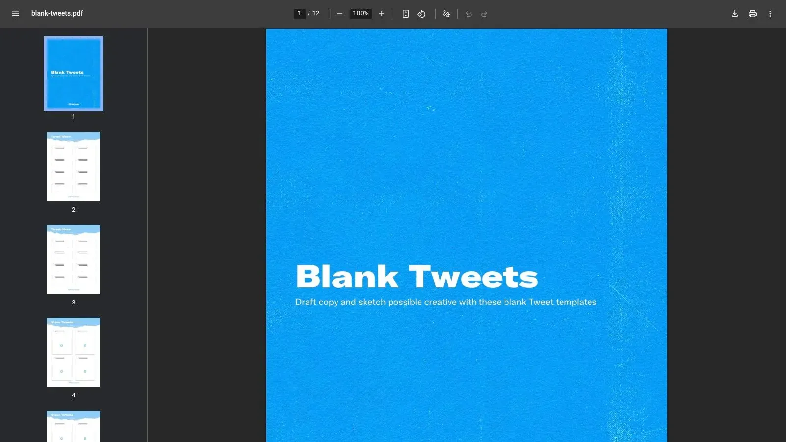 Twitter Business "Blank Tweets" (official PDF)