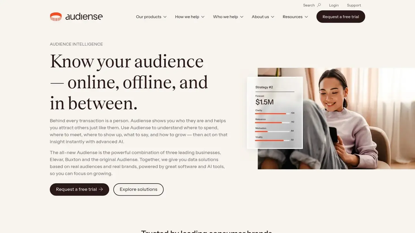 Audiense audience intelligence platform for understanding and segmenting online communities.