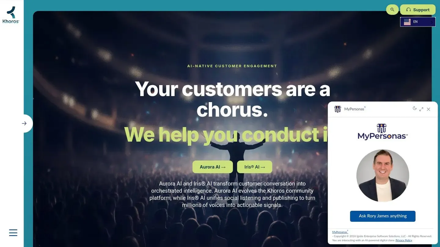 Khoros customer engagement platform for structured digital care.